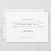 Das dritte Mal ist ein Foto, das das Datum ändert Ankündigung (Rückseite)