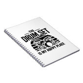 Das Drum Set ist mein glücklicher Ort | Drummer Gi Notizblock (Rechte Seite)