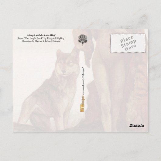 Das Dschungelbuch: Mowgli und der einsame Wolf Postkarte (Rückseite)