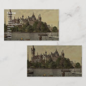 Das ducal Schloss, Ostseite, Schwerin, Mecklenburg Visitenkarte (Vorne/Hinten)