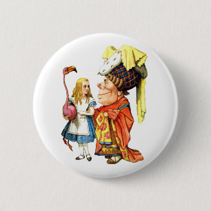 DAS DUCHESS LEHRT ALICE FLAMINGO CROQUET BUTTON