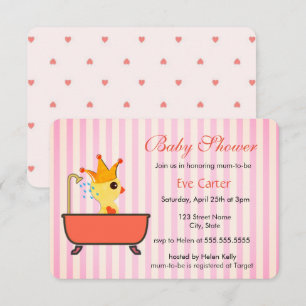Das Duckeln im Bad Babyparty Einladung