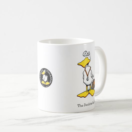 Das Ducktor ist herein Kaffeetasse (VorderseiteRechts)