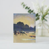Das Duell am Strand Postkarte (Stehend Vorderseite)