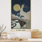 Das dumme Arcana-Poster mit der Jackalope Poster (Küche)