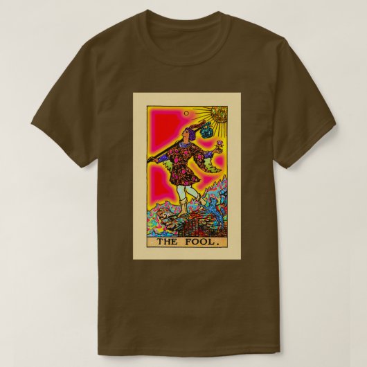 Das dumme psychedelische Tarot in Rainbow T-Shirt (Design vorne)
