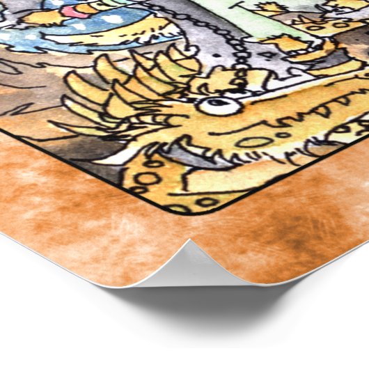 Das dumme Tarot-Deck-Poster Poster (Ecke)