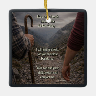 Das dunkelste Tal Keramikornament