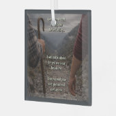 Das dunkelste Tal Ornament Aus Glas (Vorderseite links)