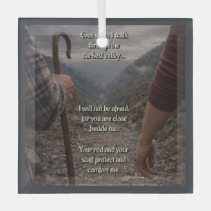 Das dunkelste Tal Ornament Aus Glas