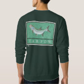 Das dunkle Kleid der Tarpon-Männer Sweatshirt (Rückseite)
