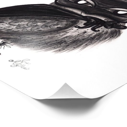 Das dunkle Nachtleben Fotodruck (Ecke)