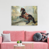 Das dunkle Pferd "Valido" Leinwanddruck (Insitu (Wohnzimmer))