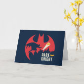 Das dunkle Ritterball-Logo von Batman Karte (Gelbe Blume)