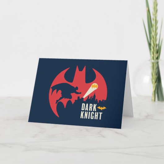 Das dunkle Ritterball-Logo von Batman Karte (Vorderseite)