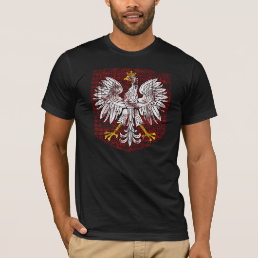 Das dunkle Shirt der polnischen Adler-Männer (Vorderseite)