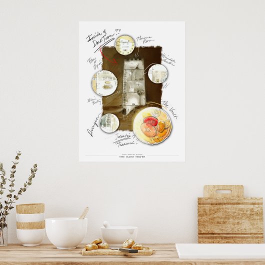 Das dunkle Turmplakat Poster (Küche)
