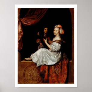 Das Duo, 1665 (Öl auf Leinwand) Poster