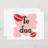 Das Duo - Albanisch - Ich Liebe Sie Postkarte (Vorne/Hinten)