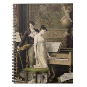 Das Duo (Mezzotint) Notizblock