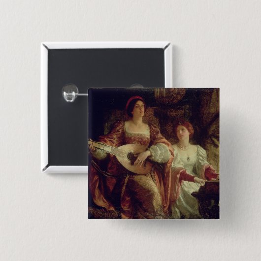 Das Duo (Öl auf Leinwand) Button (Vorne & Hinten)