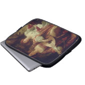Das Duo (Öl auf Leinwand) Laptopschutzhülle (Vorne Knopf)