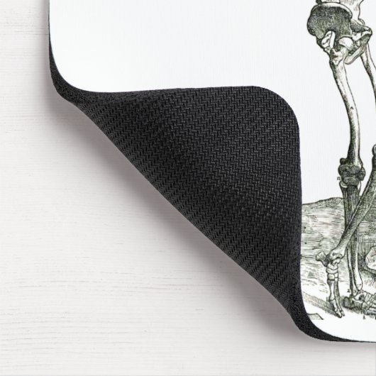 Das durchdachte Skelett Mousepad (Ecke)