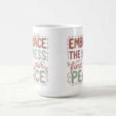 Das Durcheinander finden Sie Ihren Frieden Inspira Kaffeetasse (Mittel)