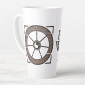 Das Dusty Wheel: Wheel & Show Tall Coffee Tasse v2 (Linke Ecke)