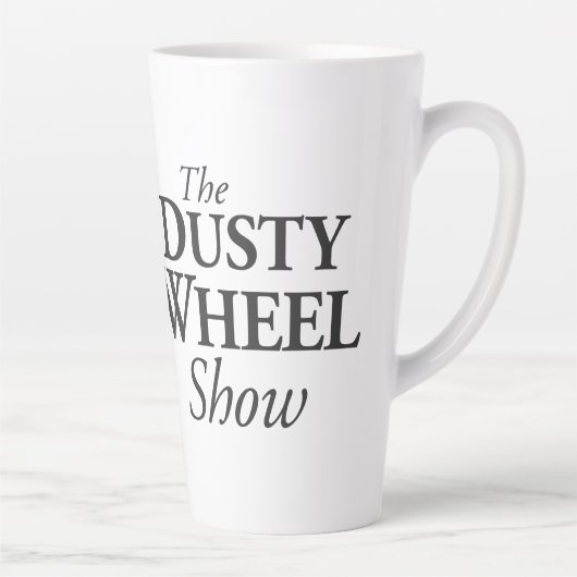 Das Dusty Wheel: Wheel & Show Tall Coffee Tasse v2 (Rechts)