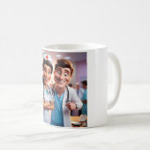 Das Dynamische Duo: Tasse von Krankenschwestern un (VorderseiteRechts)
