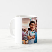 Das Dynamische Duo: Tasse von Krankenschwestern un (Vorderseite Links)