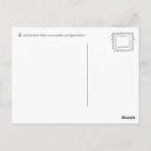 das Eber hat ein Bier am Bar - anpassbar Postkarte (Rückseite)