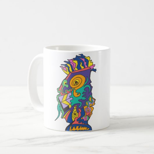 Das Echsen-Dilemma Kaffeetasse (Vorderseite Links)