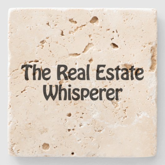 das echte Anwesen flüstern Steinuntersetzer (Vorderseite)