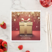 Das echte Geschenk Goldene Weihnachts Servietten (Beispiel)