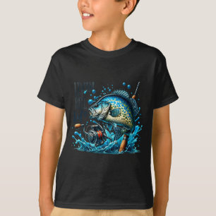 Das echte Leben Crappie-Angler Fischliebhaber T-Shirt
