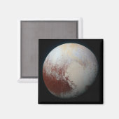 Das echte Pluto, hochauflösende neue Foto Magnet (Vorderseite/Rückseite)