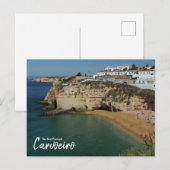 Das echte Portugal-Carvoeiro, die Algarve Postkarte (Vorne/Hinten)
