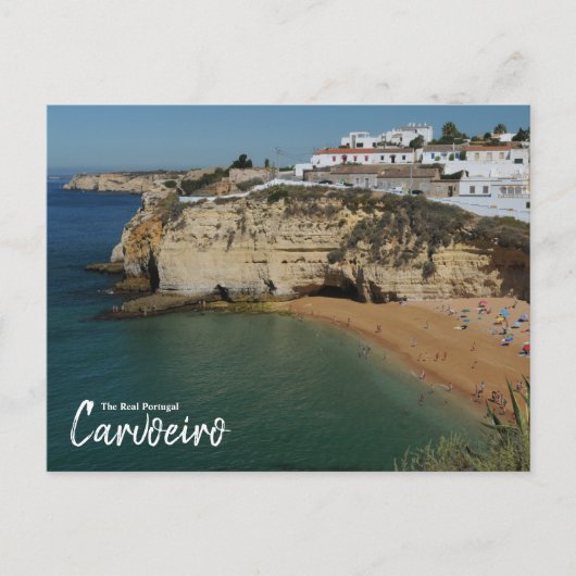 Das echte Portugal-Carvoeiro, die Algarve Postkarte (Vorderseite)