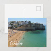 Das echte Portugal-Carvoeiro, die Algarve Postkarte (Vorne/Hinten)