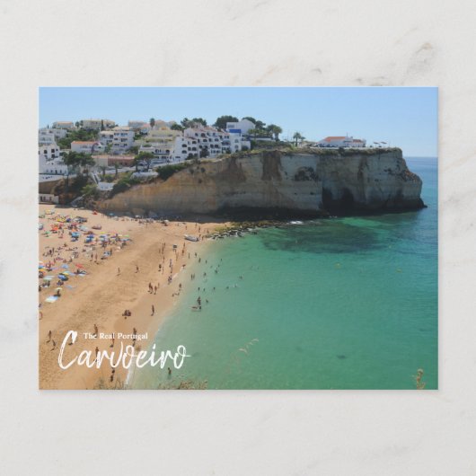 Das echte Portugal-Carvoeiro, die Algarve Postkarte (Vorderseite)