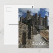 Das echte Portugal - das dunkle Schloss von Obidos Postkarte (Vorne/Hinten)