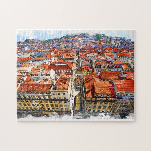 Das echte Portugal-Lissabon Puzzle (Horizontal)