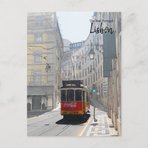 Das echte Portugal - Lissabon Vintage-Reisepostkar Postkarte