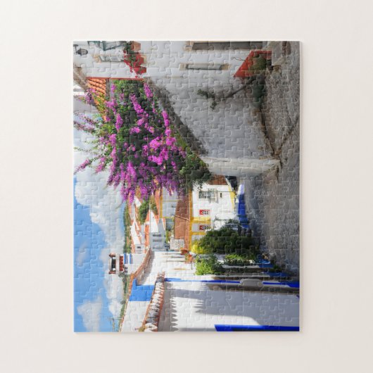 Das echte Portugal-Obidos Castled Village Puzzle (Vertikal)