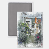 Das echte Portugal - Obidos Magnet (Vorderseite/Rückseite)