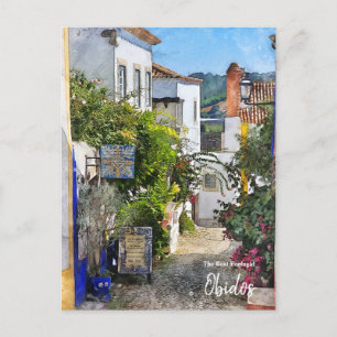 Das echte Portugal - Obidos Postkarte