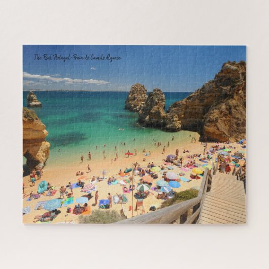 Das echte Portugal-Praia do Camilo, die Algarve Ji Puzzle (Horizontal)