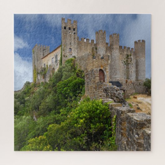 Das echte Portugal - Schloss Obidos Puzzle (Vertikal)